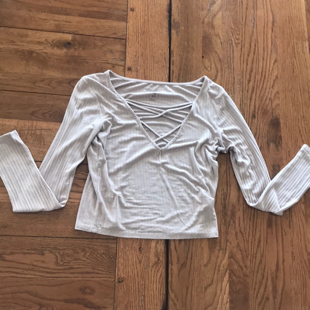 Tan crop top